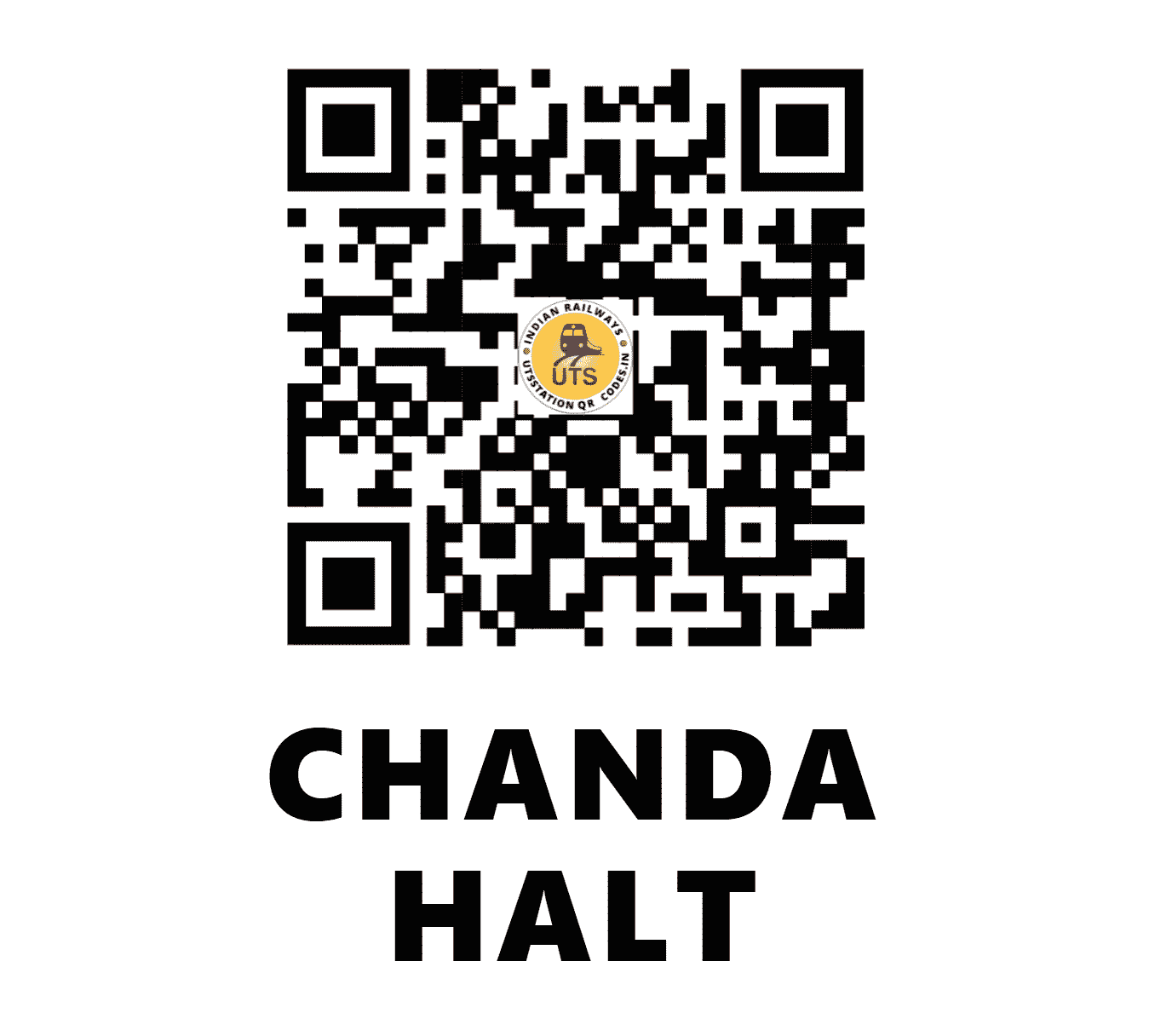 UTS QR Code for CHANDA HALT - CHDA - NR (UTTAR PRADESH)
